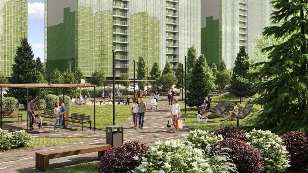 2-к кв. Красноярский край, Красноярск Нанжуль-Солнечный мкр, Аллея ... - Фото 1