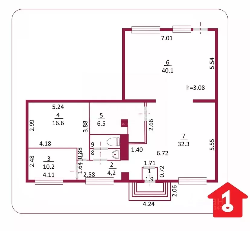 Помещение свободного назначения в Омская область, Омск просп. Карла ... - Фото 2