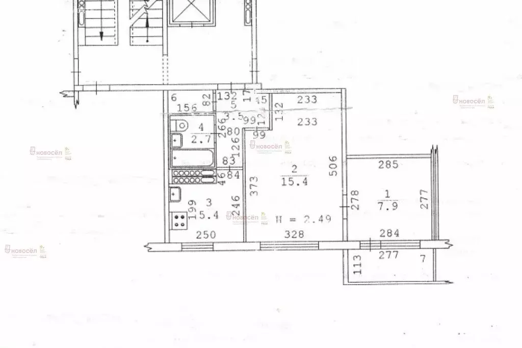 2-комнатная квартира: Екатеринбург, улица Бебеля, 154 (36.4 м) - Фото 1