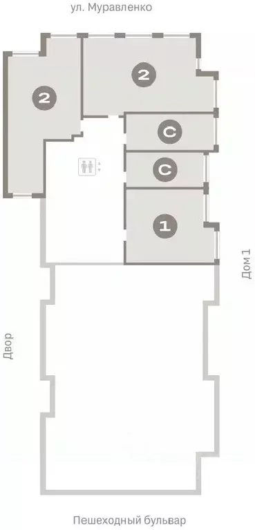 2-к кв. Тюменская область, Тюмень ул. Муравленко, 9к3 (72.09 м) - Фото 1