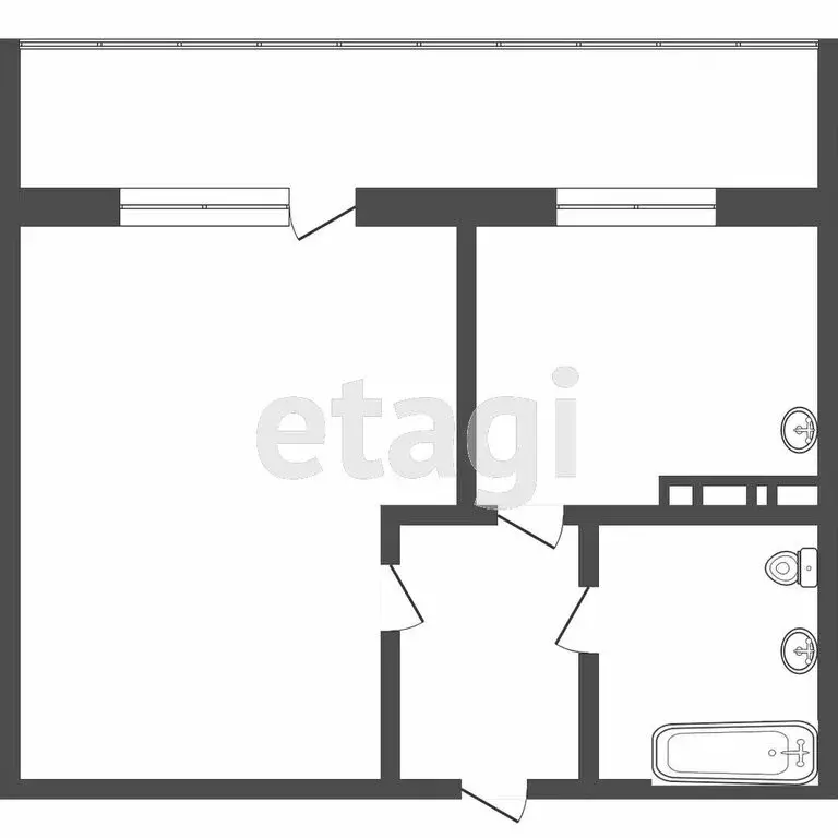 1-комнатная квартира: Томск, улица Дизайнеров, 13 (35.5 м) - Фото 1