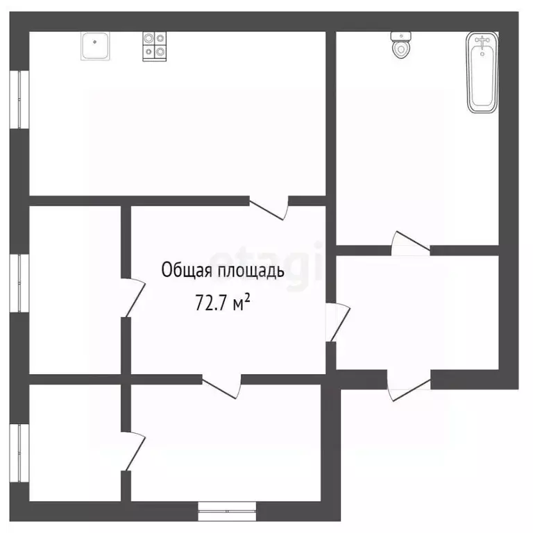 Дом в Брянская область, Почеп ул. Победы (73 м) - Фото 2