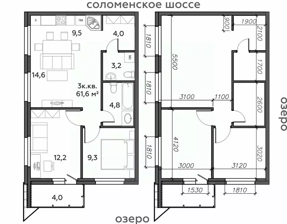 3-к кв. Карелия, Петрозаводск Район Северная промзона, Вороний Наволок ... - Фото 0
