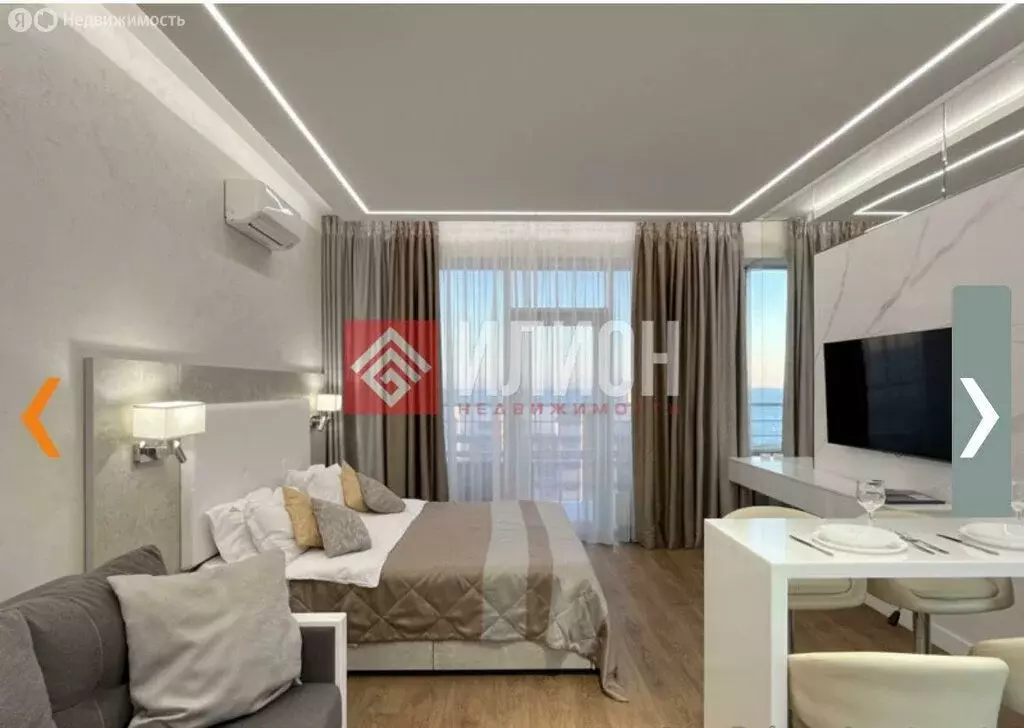 Квартира-студия: Севастополь, Парковая улица, 7 (44.1 м) - Фото 1