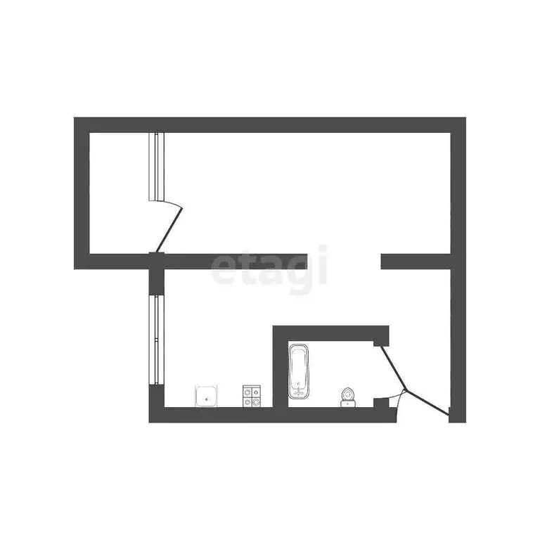 1-комнатная квартира: Ковров, улица Абельмана, 132 (30 м) - Фото 1