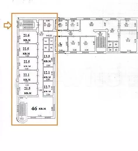 Офис, 21.6 м - Фото 1