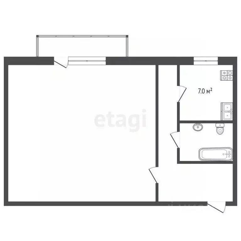 1-к кв. Ростовская область, Таганрог Безымянный проезд, 3 (32.0 м) - Фото 2