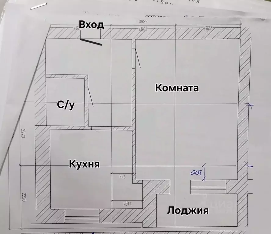 1-к кв. Ростовская область, Ростов-на-Дону Пушкинская ул., 163-169 ... - Фото 1