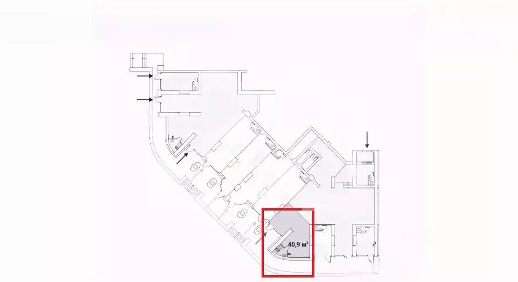 Помещение свободного назначения в Москва Ярцевская ул., 27к1 (41 м) - Фото 2