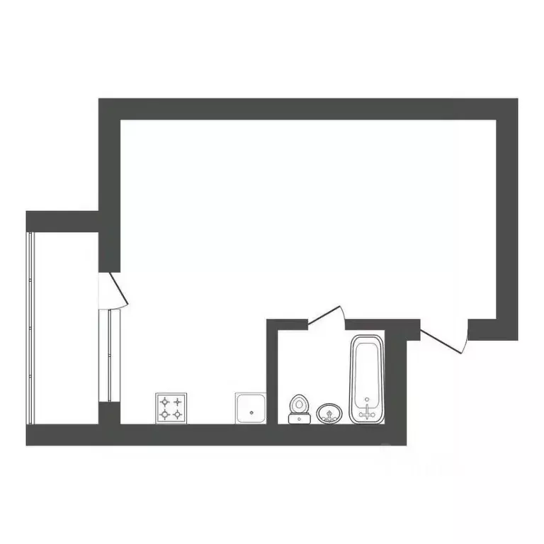 Студия Амурская область, Благовещенск Высокая ул., 130 (37.0 м) - Фото 1