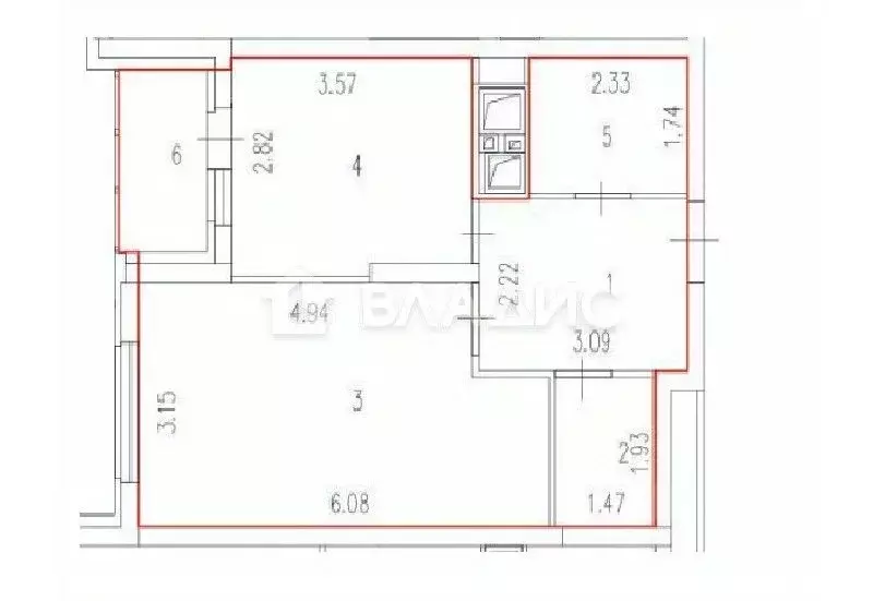 1-к кв. Пензенская область, Пензенский район, Засечный сельсовет, с. ... - Фото 2