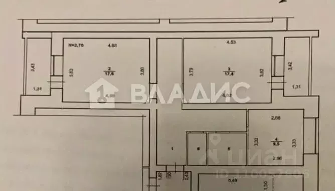 2-к кв. Волгоградская область, Волгоград ул. Базарова, 8 (65.2 м) - Фото 1