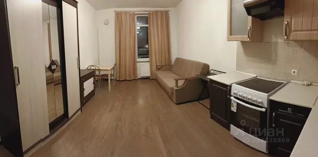 Студия Санкт-Петербург аллея Арцеуловская, 23к1 (25.0 м) - Фото 1