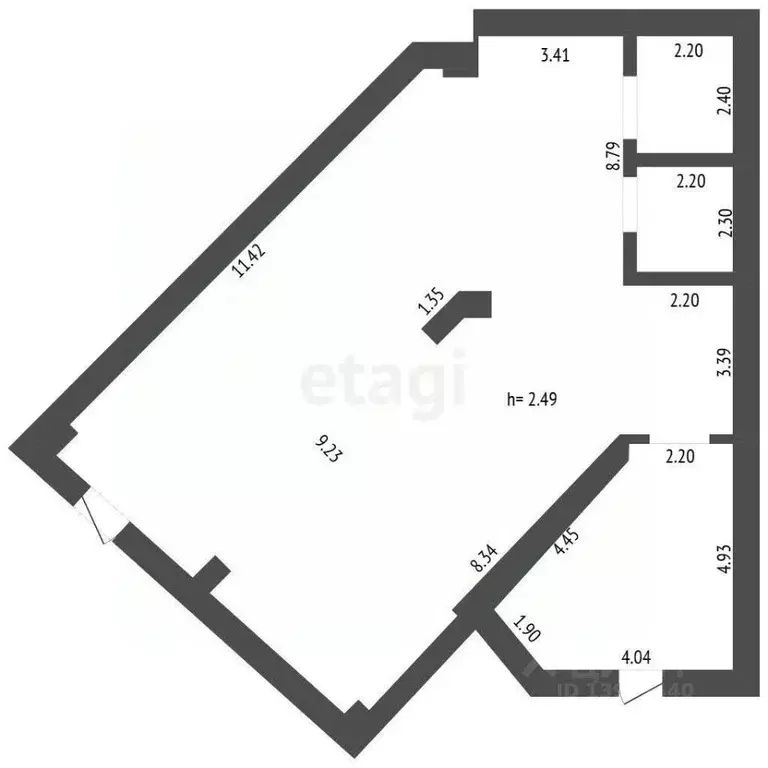 Торговая площадь в Тюменская область, Тюмень Заречный проезд, 6к2 (123 ... - Фото 1