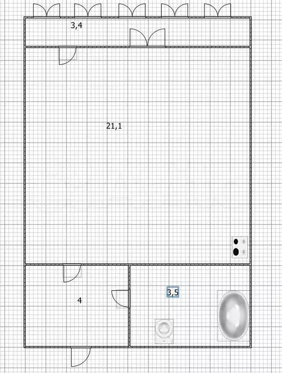 Квартира-студия, 35 м, 11/12 эт. - Фото 0