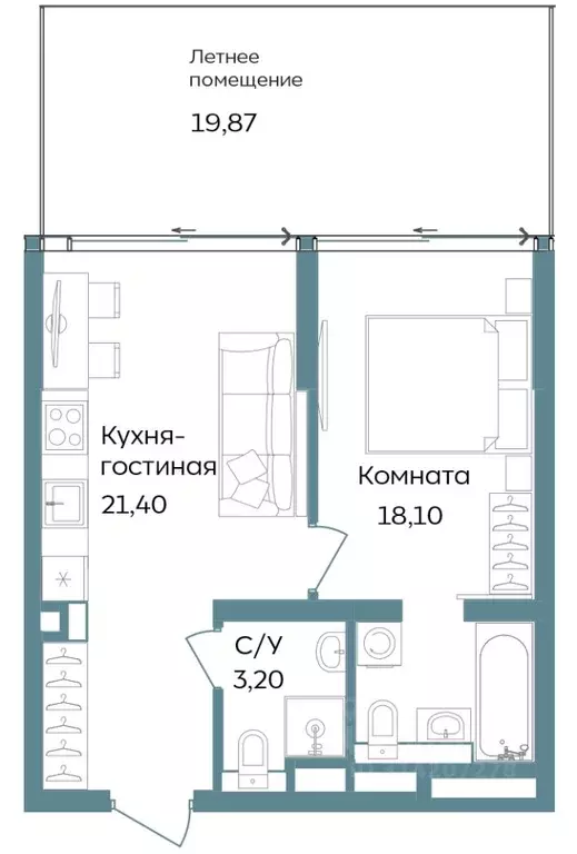 2-к кв. Крым, Саки ул. Морская (62.57 м) - Фото 0