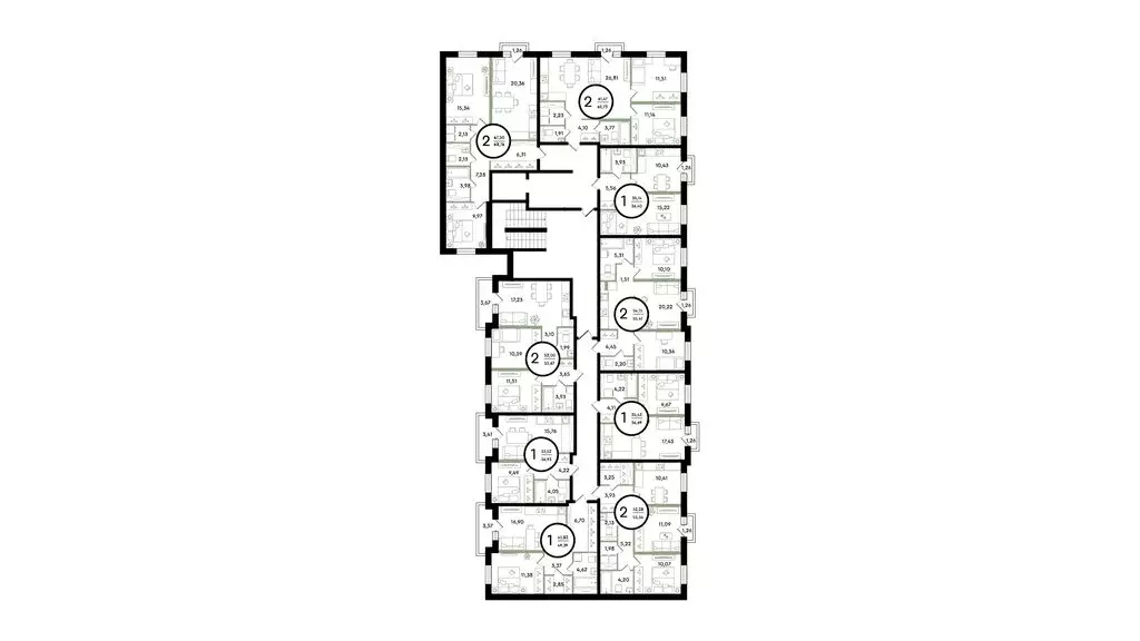 1-комнатная квартира: Тюмень, улица Александра Звягина, 3 (49.39 м) - Фото 1