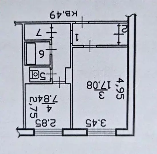 1-к кв. Белгородская область, Старый Оскол Буденного мкр, 6 (39.0 м) - Фото 1