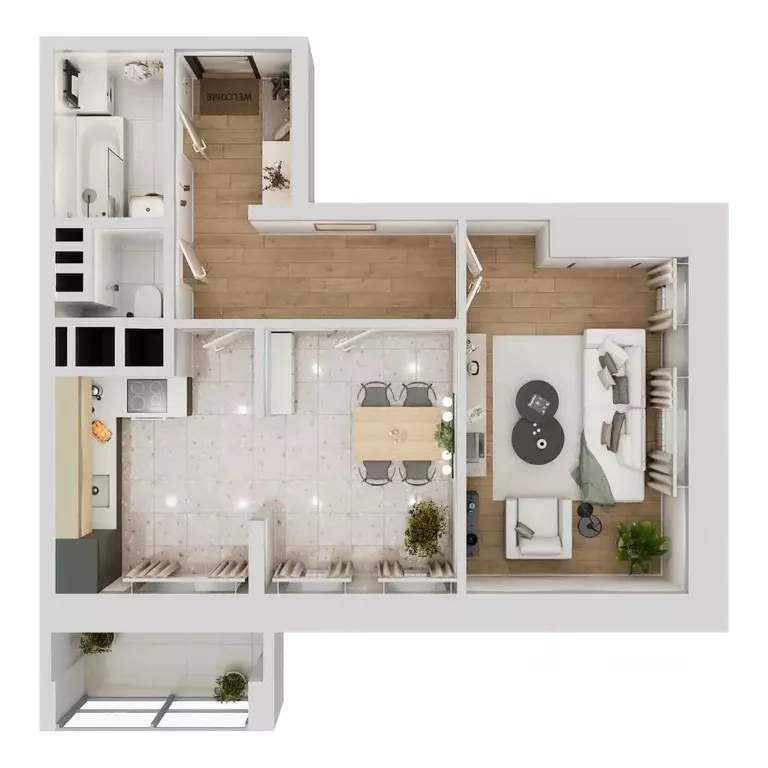 2-к кв. Калужская область, Калуга Азаровская ул., 40к5 (51.5 м) - Фото 2