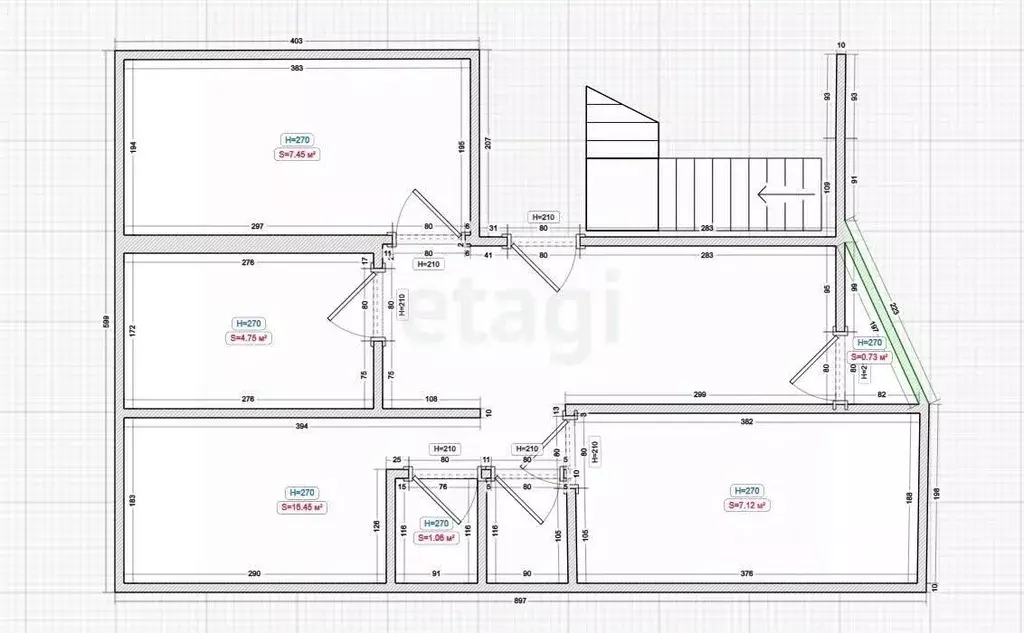 3-к кв. Ингушетия, Магас просп. Идриса Зязикова (129.0 м) - Фото 1