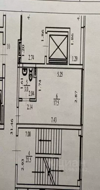 Студия Свердловская область, Екатеринбург ул. Белинского, 30 (20.5 м) - Фото 2