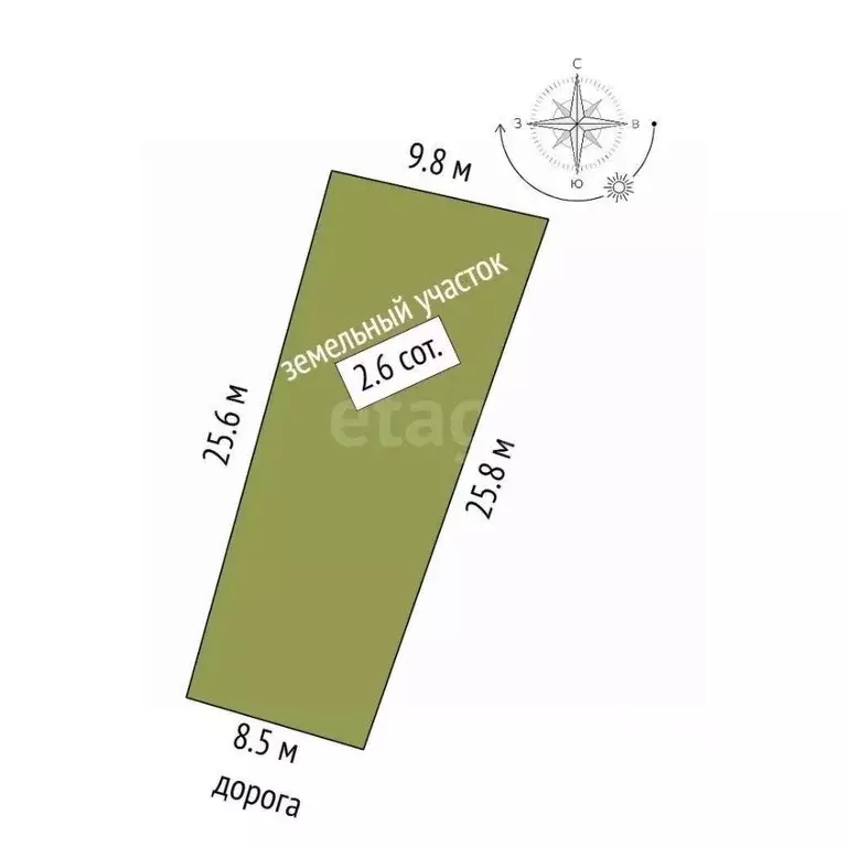 Участок в Ростовская область, Ростов-на-Дону Горизонтальная ул. (2.6 ... - Фото 2