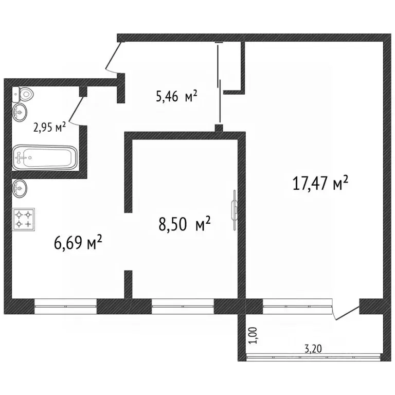 2-к кв. Ульяновская область, Ульяновск ул. Пожарского, 35 (41.6 м) - Фото 2