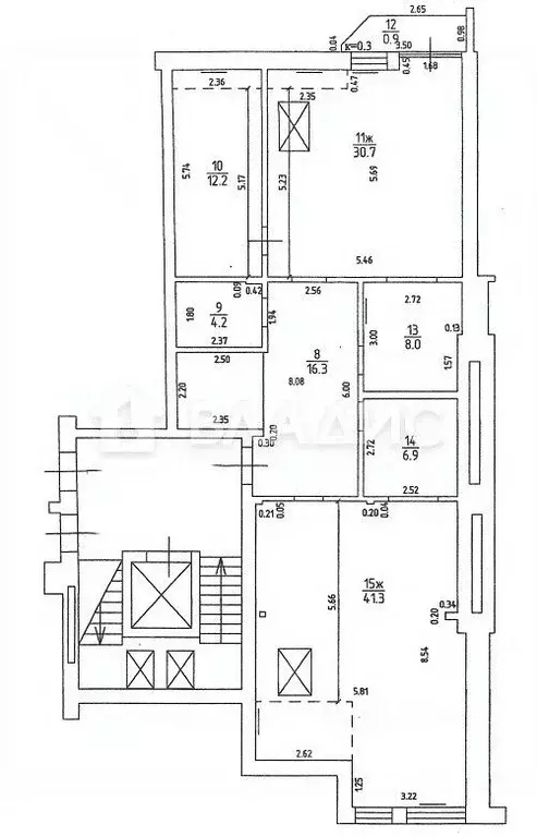 4-к кв. Калининградская область, Калининград ул. Юрия Гагарина, 15А ... - Фото 2