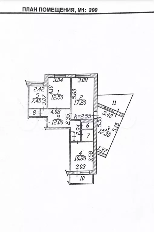 4-к. квартира, 77,6 м, 3/9 эт. - Фото 0