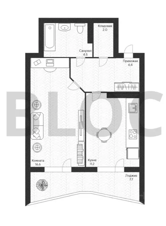 1-к кв. Краснодарский край, Краснодар ул. Конгрессная, 33к1 (48.4 м) - Фото 1