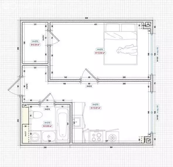 1-комнатная квартира: Москва, Базовская улица, 15Бк3 (35 м) - Фото 1