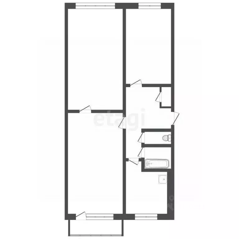 3-к кв. Челябинская область, Озерск Октябрьская ул., 12 (60.6 м) - Фото 2