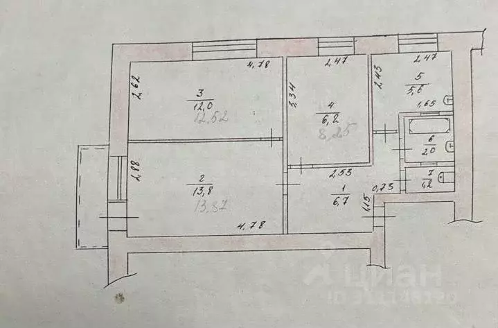 3-к кв. Ростовская область, Донецк 3-й мкр, 2 (49.0 м) - Фото 0