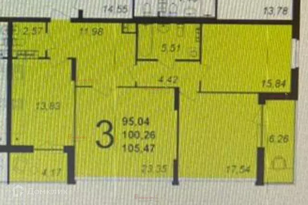 Продаётся 3-к квартира, 100 м - Фото 1