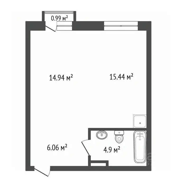 1-к кв. Иркутская область, Иркутск Култукская ул., 16 (39.4 м) - Фото 2
