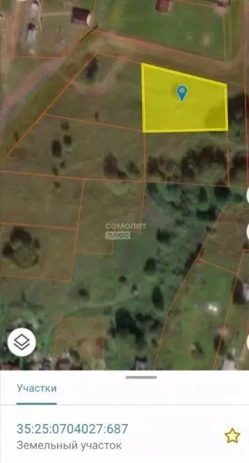 Участок в Вологодская область, д. Мальгино (Подлесный сельсовет) ул. ... - Фото 2