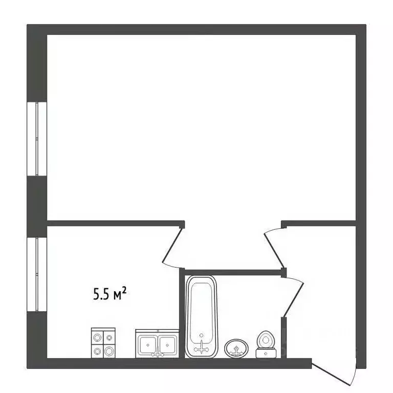 1-к кв. Москва ул. Генерала Глаголева, 24К2 (31.2 м) - Фото 2