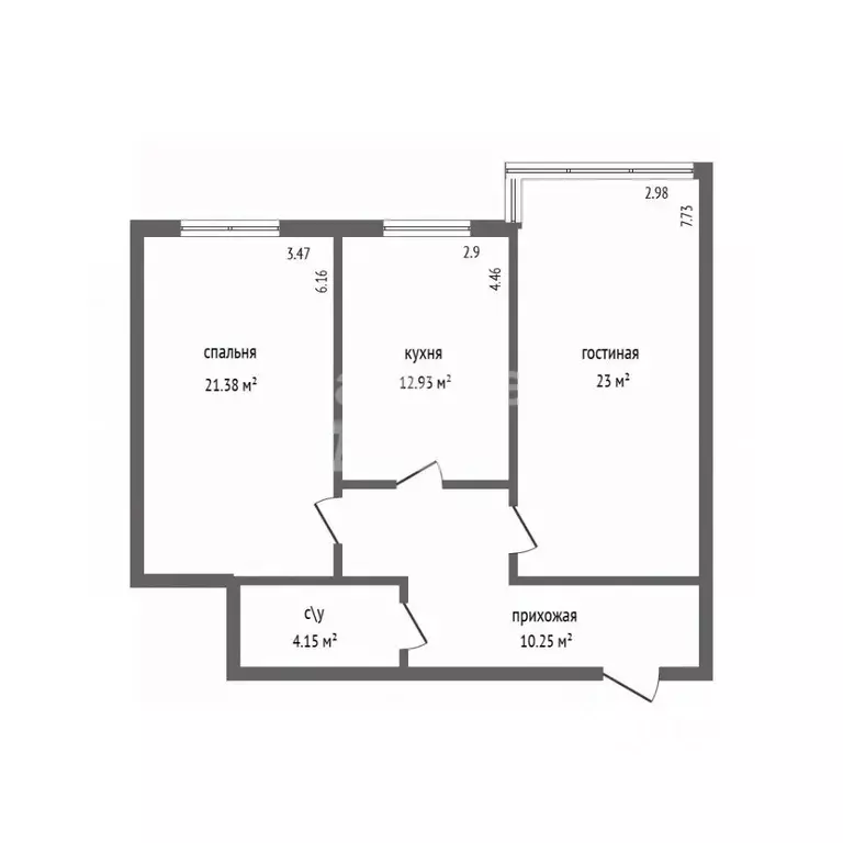 2-к кв. Дагестан, Дербент ул. Адиля Ахмедпашаевича Пашаева, 2 (71.71 ... - Фото 2