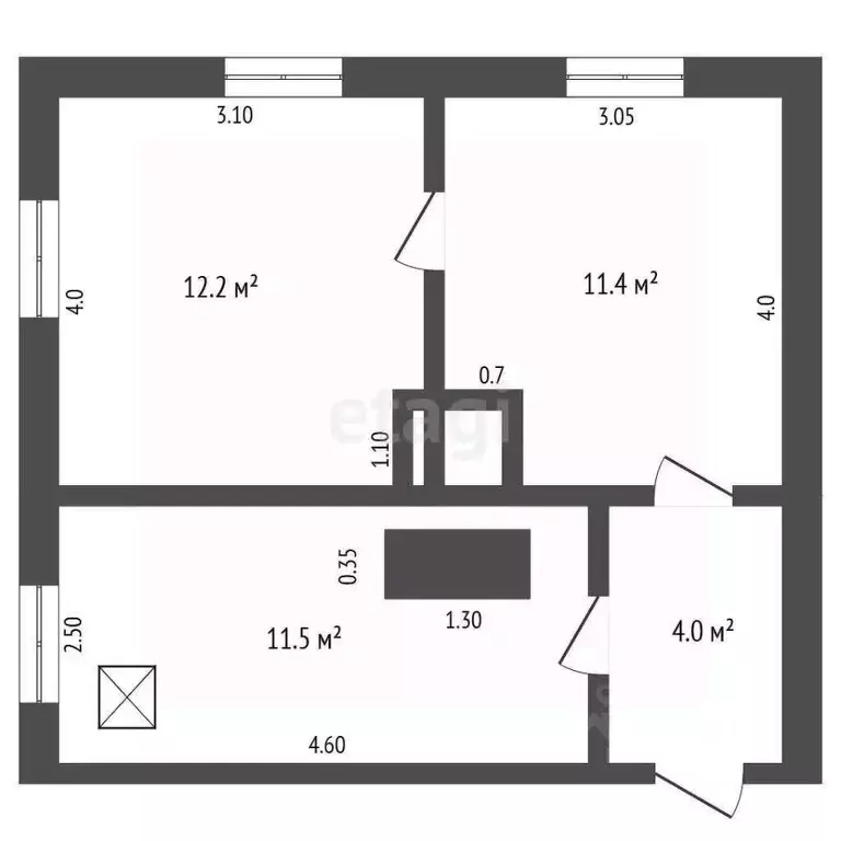 2-к кв. Архангельская область, Сольвычегодск Котласский район, ... - Фото 2