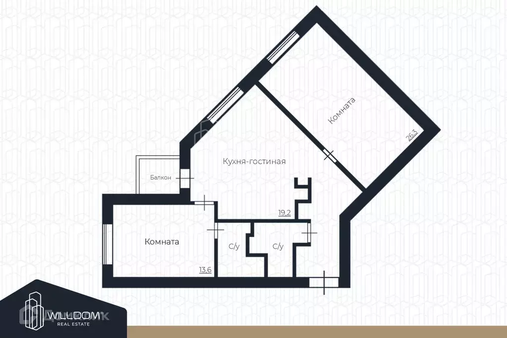 Продаётся 2-к квартира, 82.5 м - Фото 1