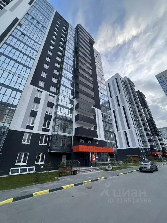 1-к кв. Тюменская область, Тюмень ул. Константина Посьета, 4к1 (41.0 ... - Фото 1