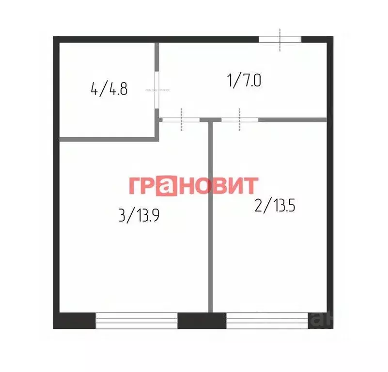 1-к кв. Новосибирская область, Новосибирск Бронная ул., 22 (40.0 м) - Фото 1