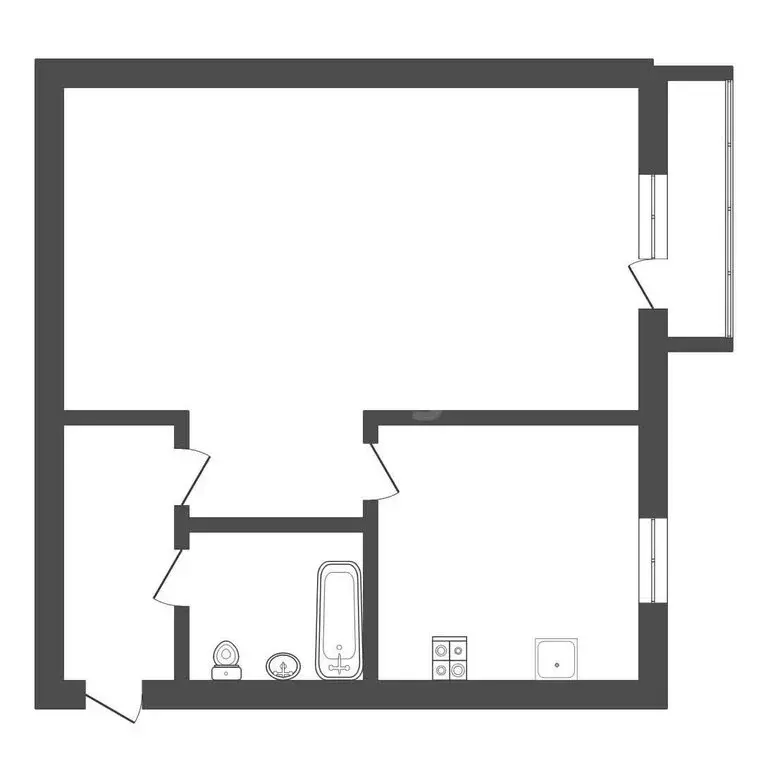 1-комнатная квартира: Тула, Самоварная улица, 9 (33 м) - Фото 1