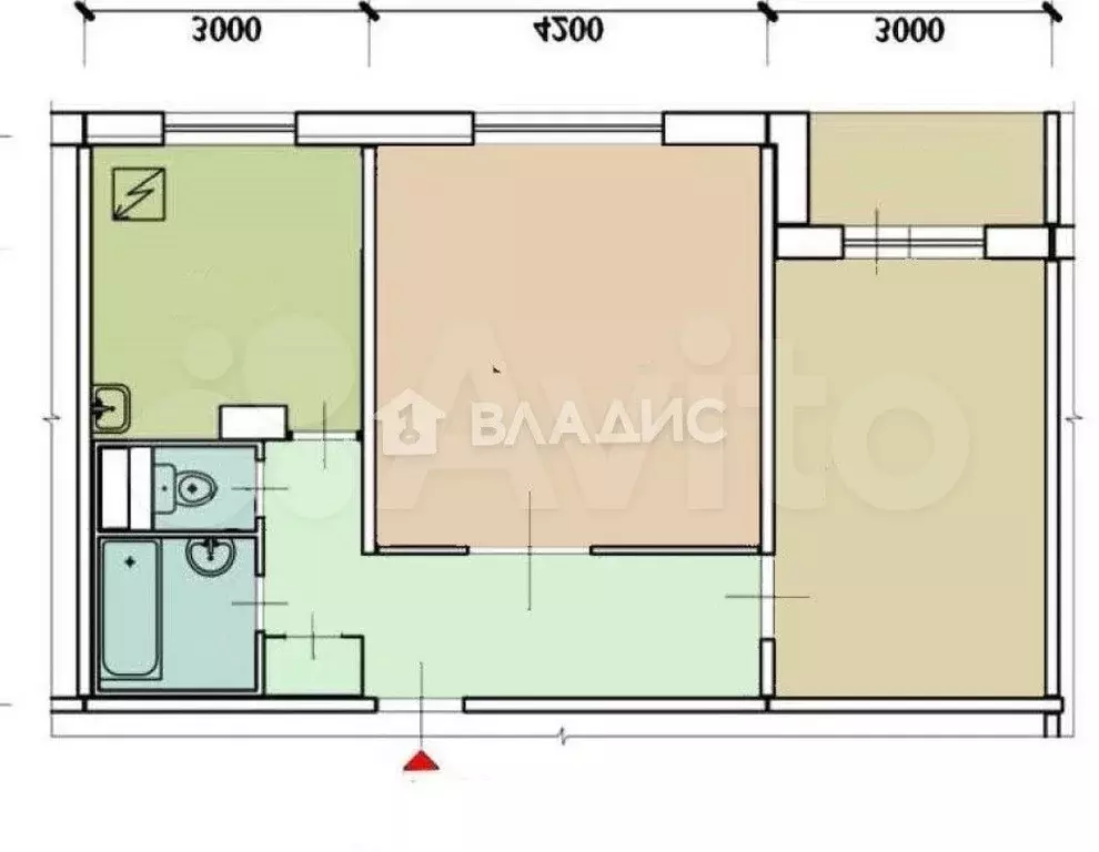 2-к. квартира, 54 м, 4/12 эт. - Фото 0