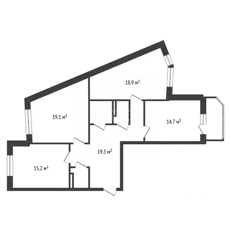 3-к кв. Калужская область, Обнинск ул. Усачева, 21 (93.7 м) - Фото 2