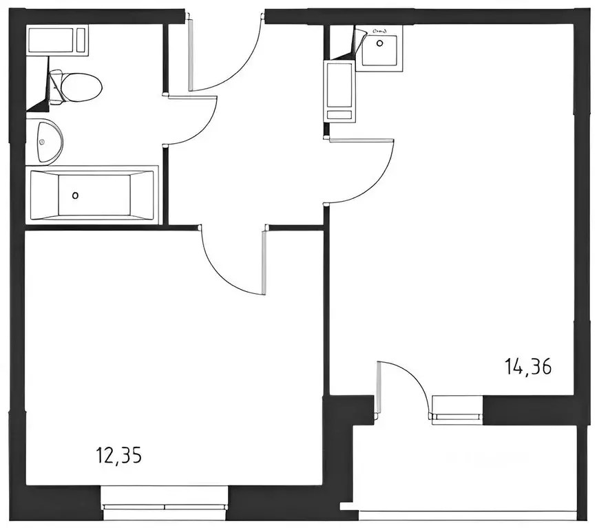 1-к кв. Москва Рязановское поселение, ул. Логинова, 7к1 (39.0 м) - Фото 2
