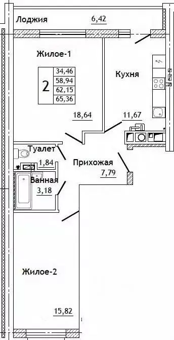 2-к кв. Смоленская область, Смоленский муниципальный округ, д. ... - Фото 0