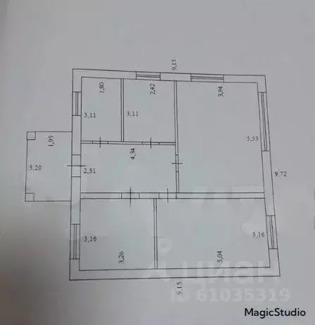 Дом в Краснодарский край, Ейский район, с. Кухаривка Ейская ул. (83 м) - Фото 2