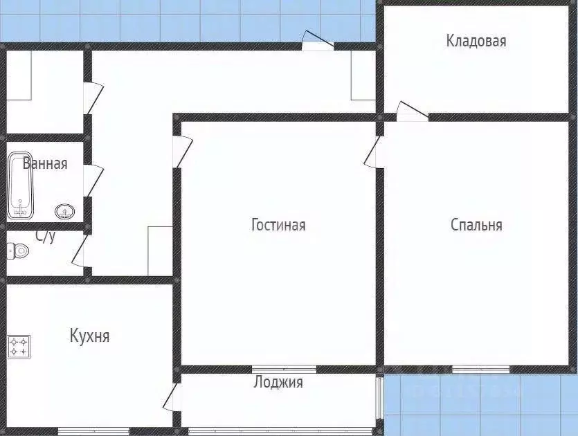2-к кв. Иркутская область, Ангарск 34-й мкр, 1 (62.4 м) - Фото 2