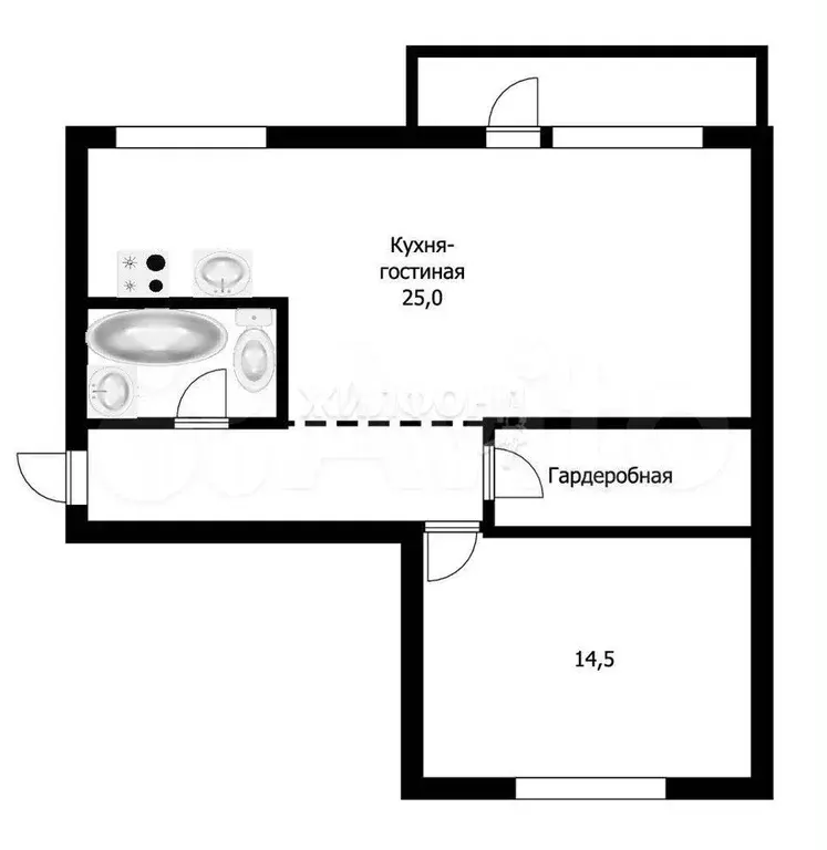 2-к. квартира, 50 м, 4/5 эт. - Фото 1